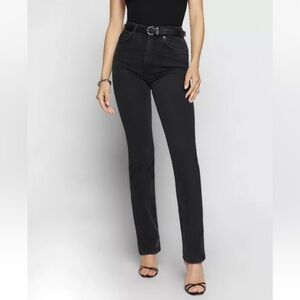 Reformation Peyton High Rise Bootcut Jeans in Erie Black size 26